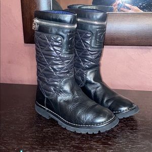 Chanel combat boots